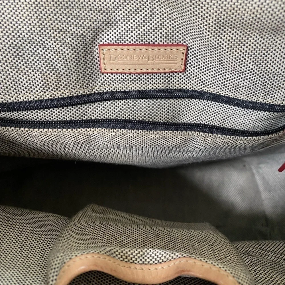 Dooney & Bourke Dillen Double Pocket Satchel Black & Tan